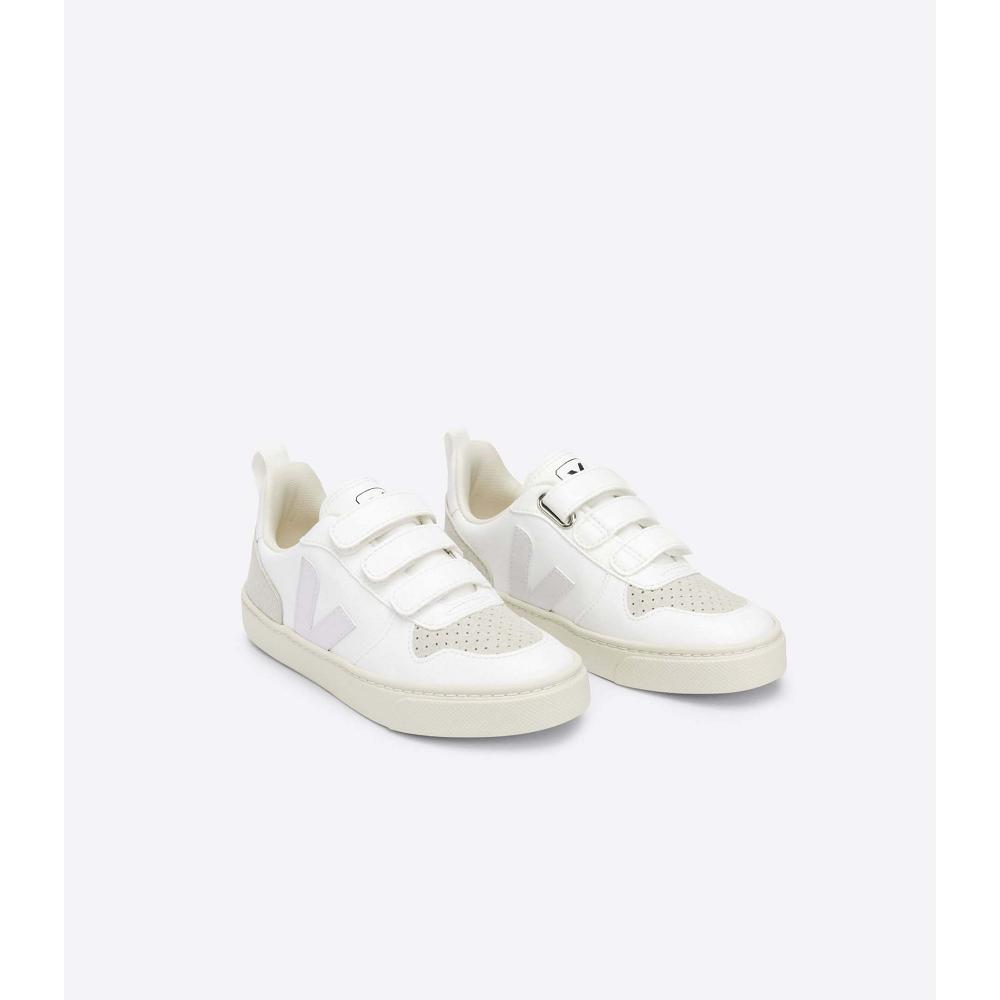 Kids' Veja V-10 CWL Sneakers White/Beige | SG 868EBC